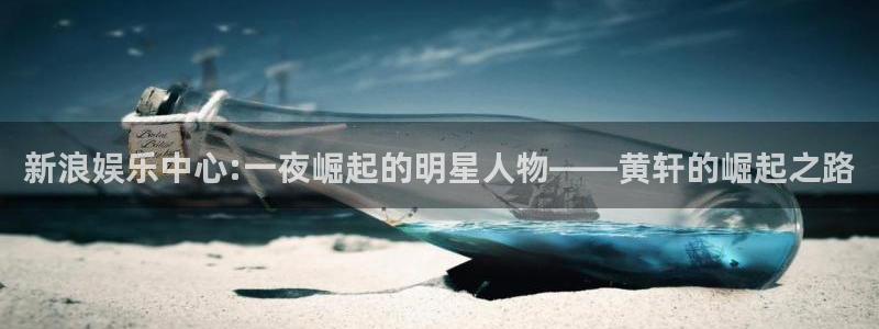 壹号平台下载安装官网：新浪娱乐中心:一夜崛起的明星人物——黄轩的崛起之路